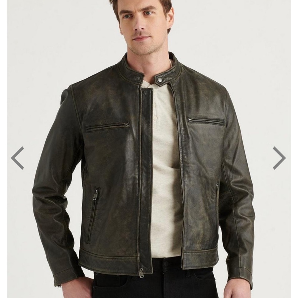 Lucky Brand Leather Bonneville Jacket